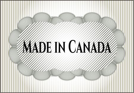 Made in Canada poster or banner