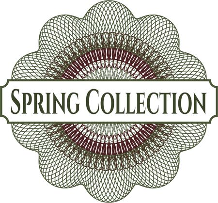 Spring Collection inside a money style rosette