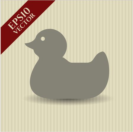 Rubber Duck vector icon or symbol