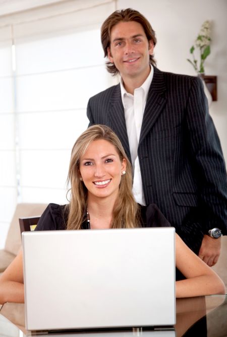 business people working from home - young executives