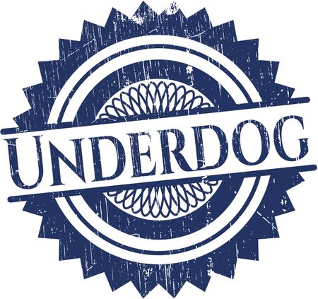 Underdog rubber seal with grunge texture