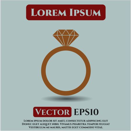 Diamond Ring vector icon