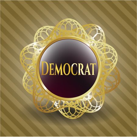Democrat gold badge