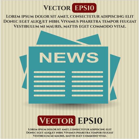 Newspaper icon vector illustration