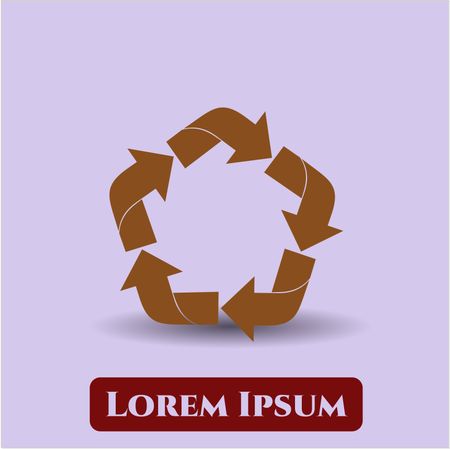 Recycle icon vector illustration