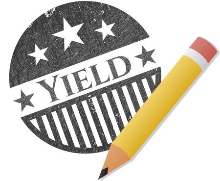 Yield drawn in pencil