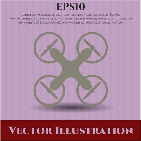Air Drone icon vector illustration