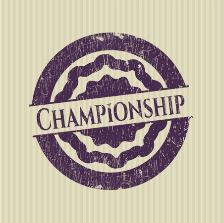 Championship grunge style stamp