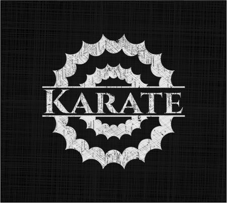 Karate written on a blackboard