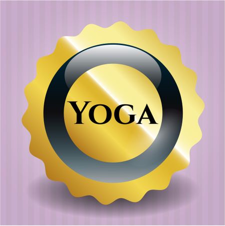 Yoga gold emblem