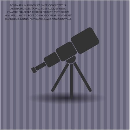 Telescope icon vector illustration