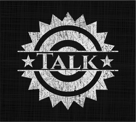 Talk chalk emblem