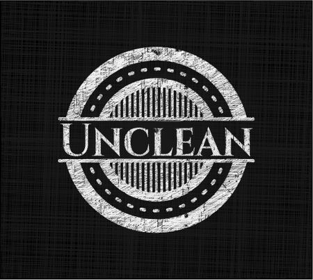 Unclean chalk emblem