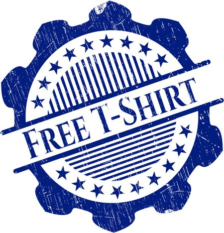 Free T-Shirt rubber texture