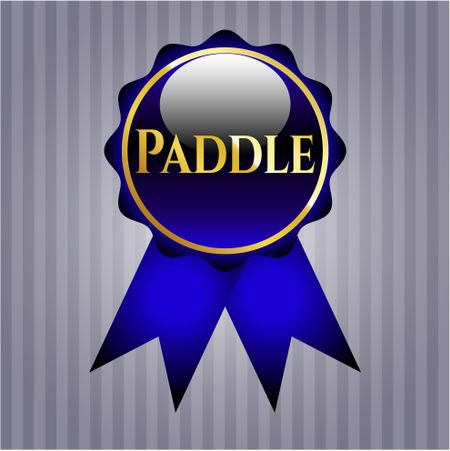 Paddle golden emblem