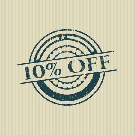 10% Off rubber texture