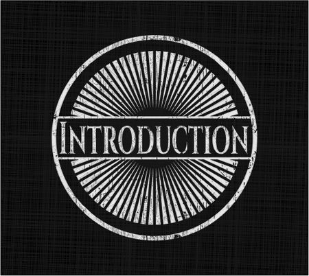Introduction with chalkboard texture