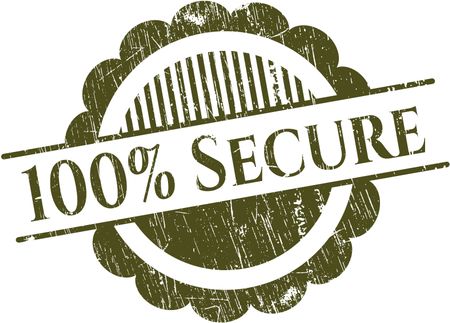 100% Secure with rubber seal texture