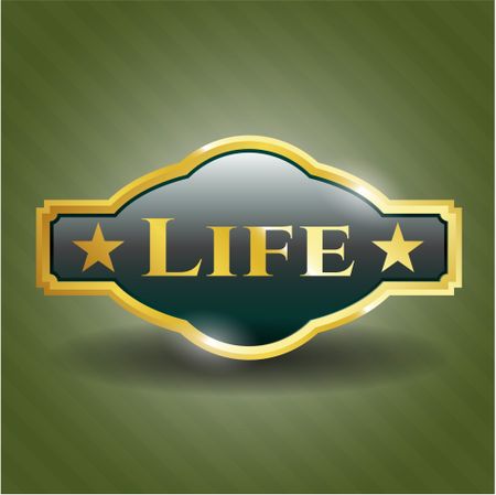 Life gold shiny emblem