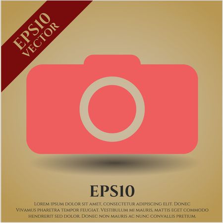 Photo camera vector symbol