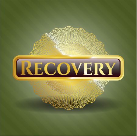 Recovery gold badge or emblem