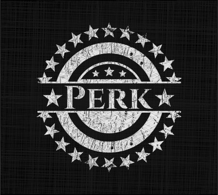 Perk with chalkboard texture