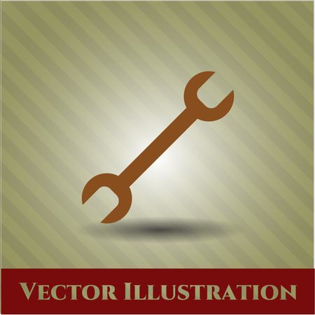 Wrench vector symbol