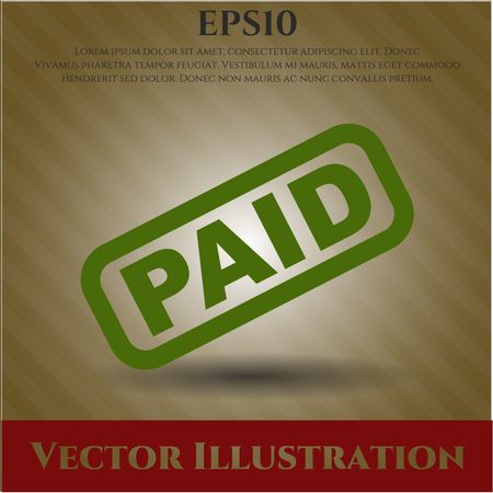 Paid vector symbol