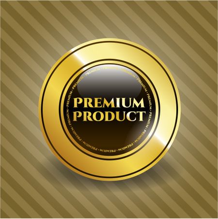 Premium Product gold emblem or badge