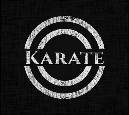 Karate chalk emblem