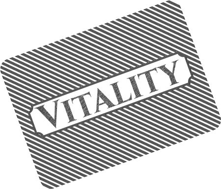 Vitality pencil strokes emblem