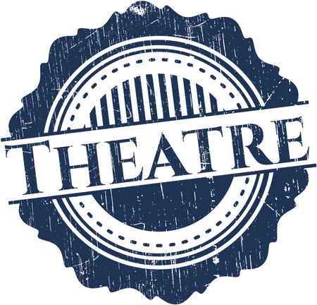 Theatre rubber grunge stamp