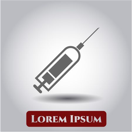 Syringe icon or symbol