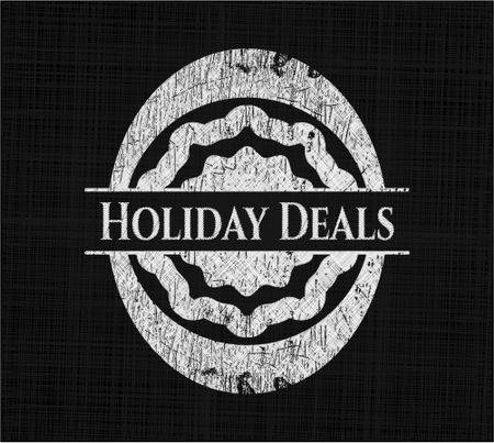 Holiday Deals written on a blackboard