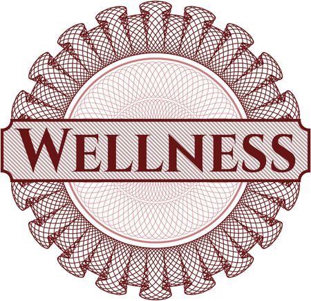 Wellness abstract linear rosette
