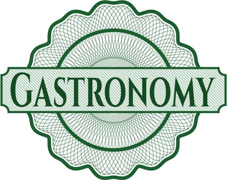 Gastronomy abstract linear rosette