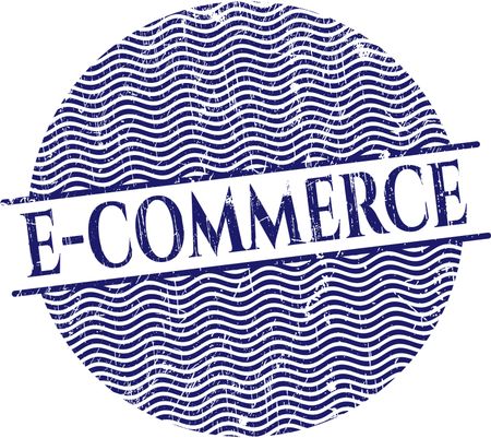 e-commerce rubber grunge stamp