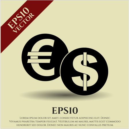 Currency Exchange vector icon or symbol