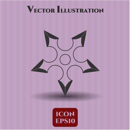 ninja-star-vector-icon-412729249 Ninja Star vector icon