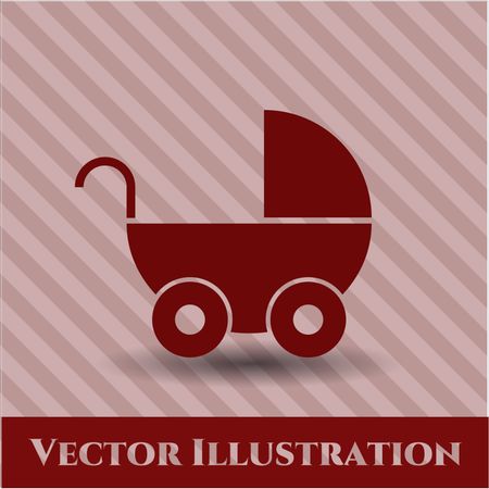 Baby Cart vector icon