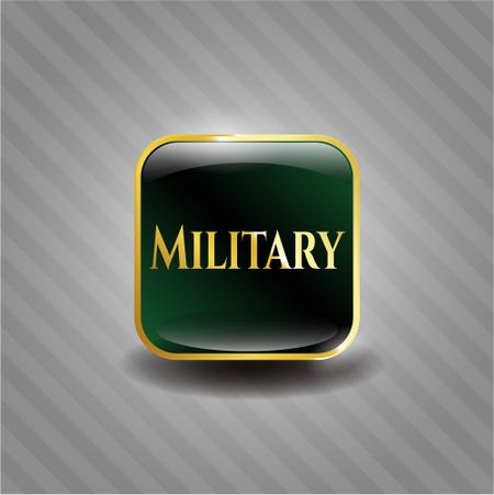 Military gold badge