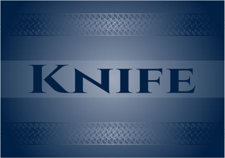 Knife card, poster or banner