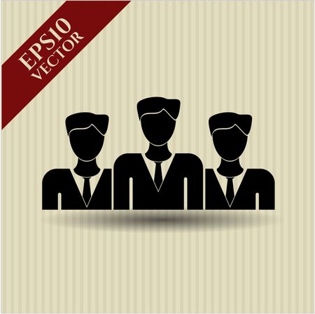 Business Teamwork vector icon or symbol