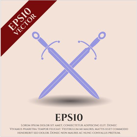 Crossed Swords vector symbol