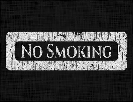 No Smoking written with chalkboard texture