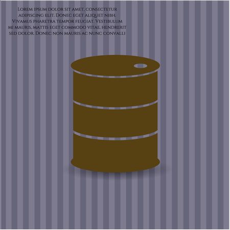 Barrel icon vector illustration