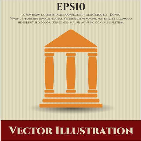 Bank icon vector illustration