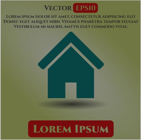 Home vector icon or symbol