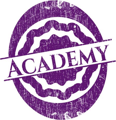 Academy grunge stamp