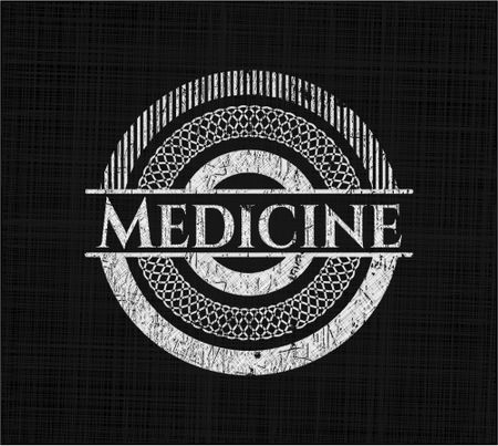 Medicine chalkboard emblem